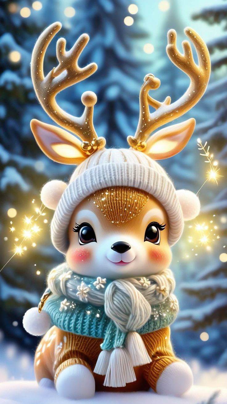 cute deer background 0026