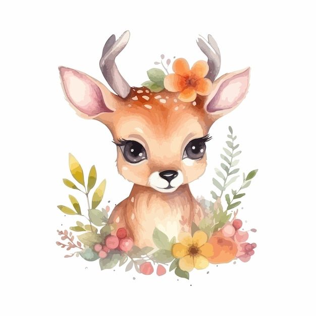 cute deer background 0027