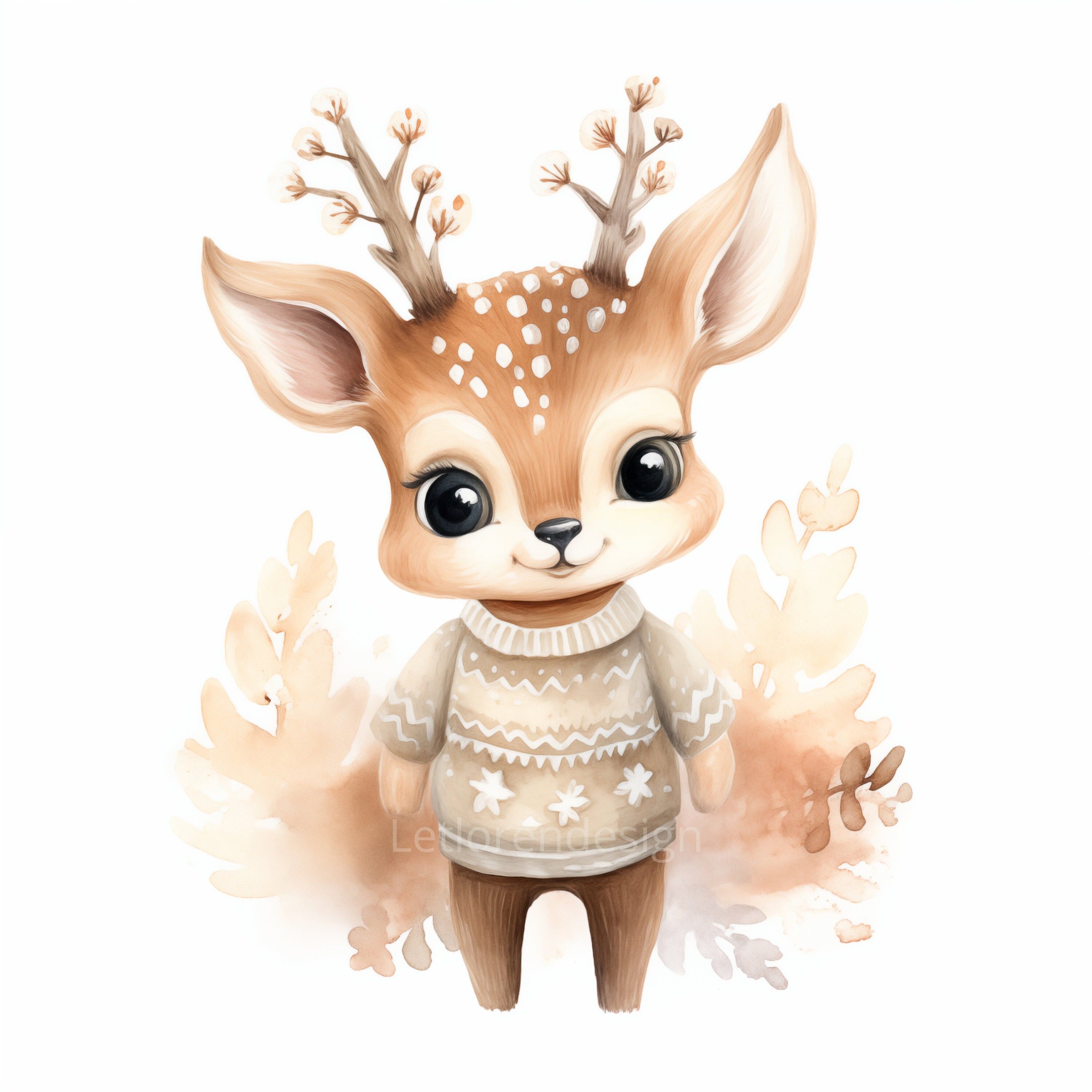 cute deer background 0035