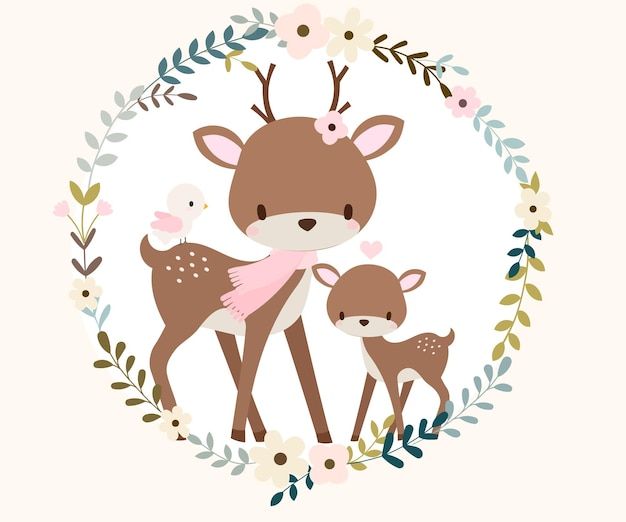 cute deer background 0085