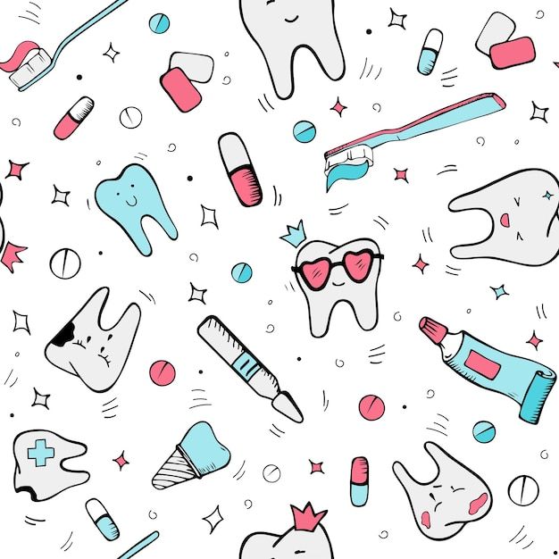 cute dental backgrounds 0017