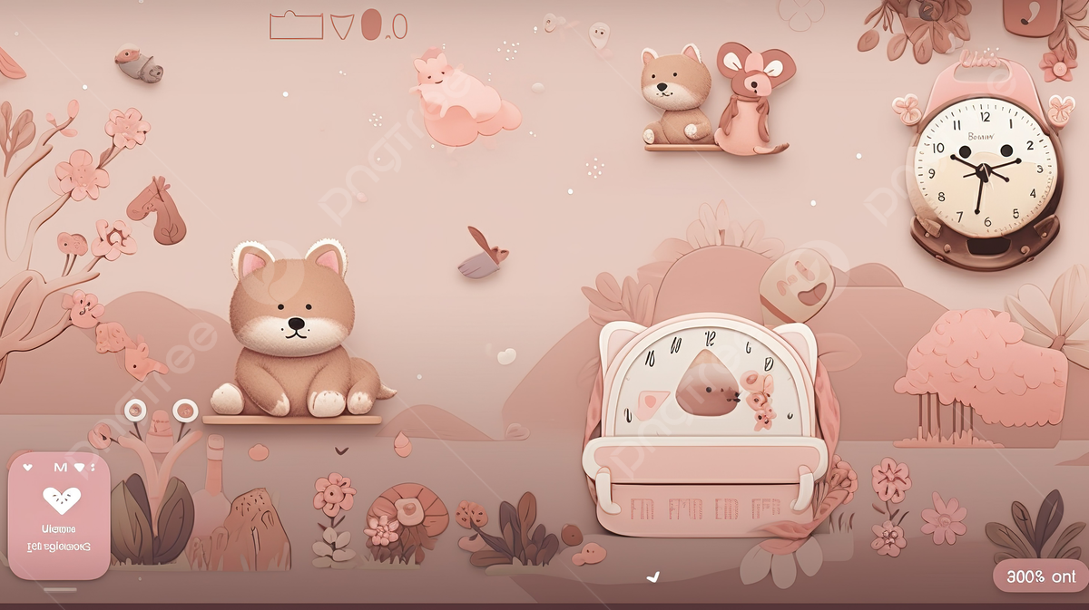 cute digital background 0012