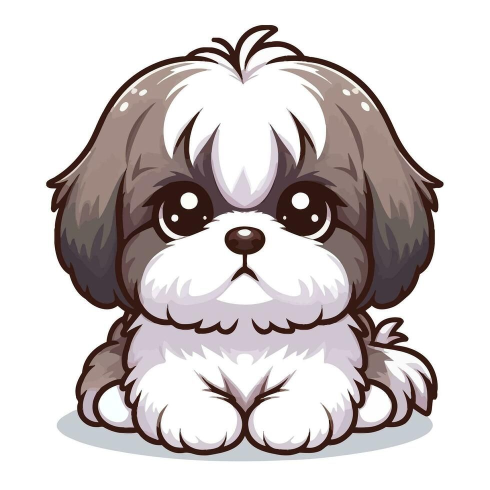 cute dog white background 0015