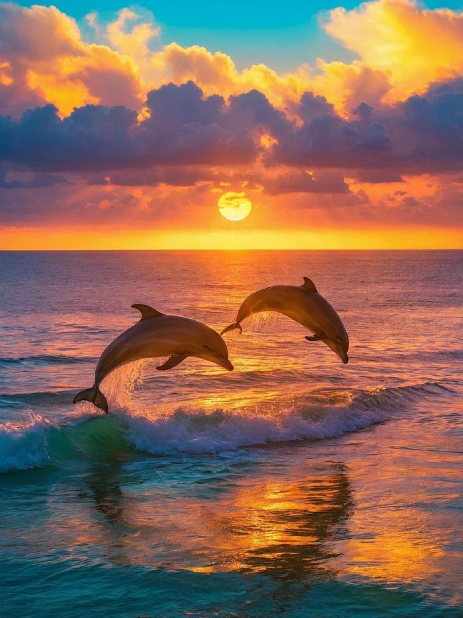 cute dolphin backgrounds 0018