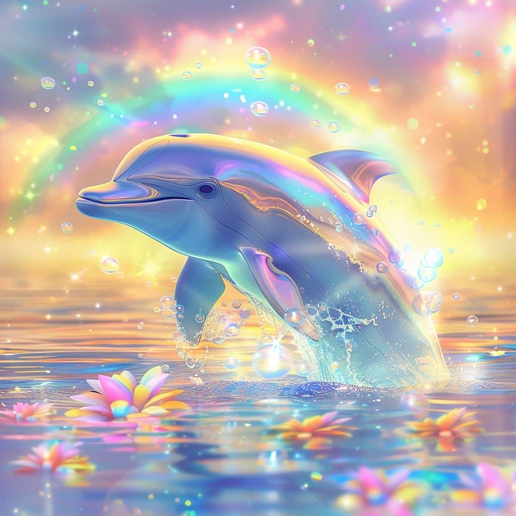 cute dolphin backgrounds 0021