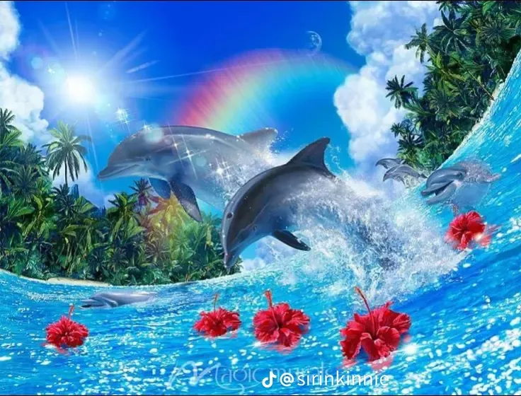 cute dolphin backgrounds 0053