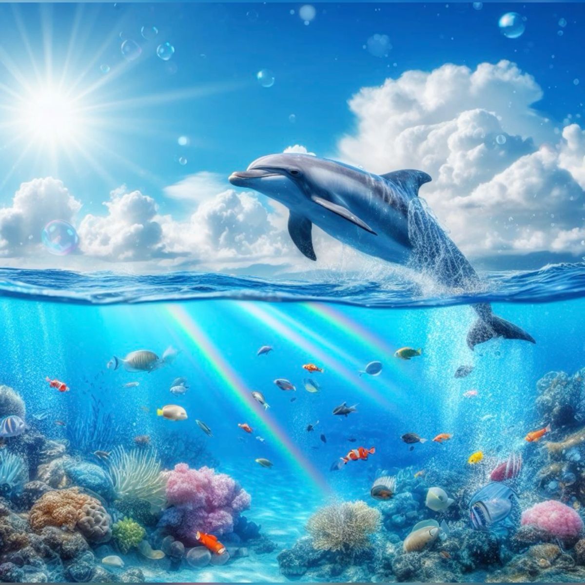 cute dolphin backgrounds 0057