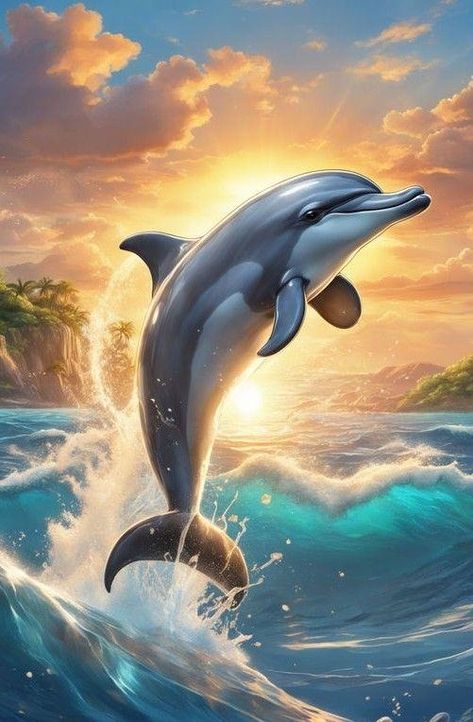 cute dolphin backgrounds 0072