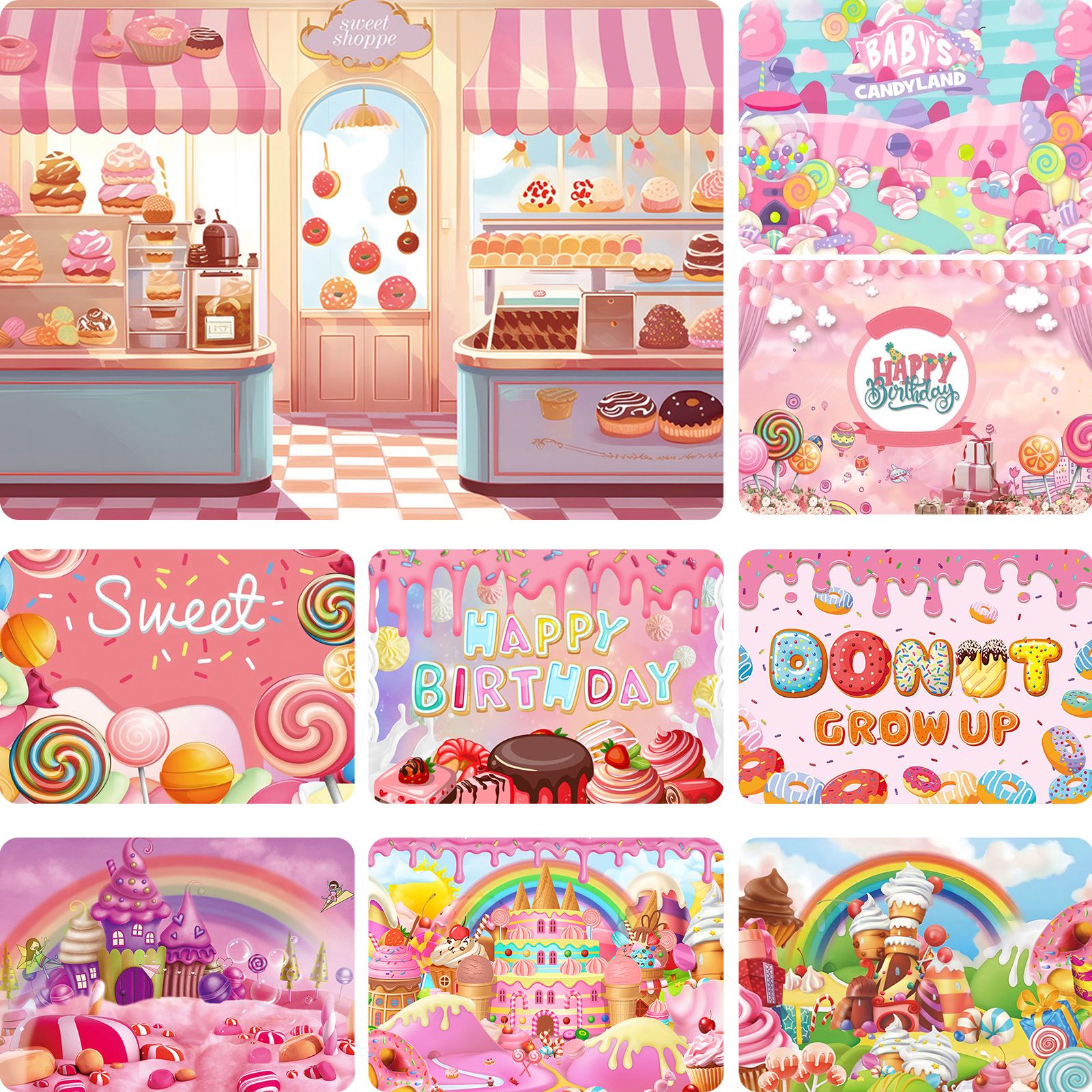 cute donut backgrounds 0090