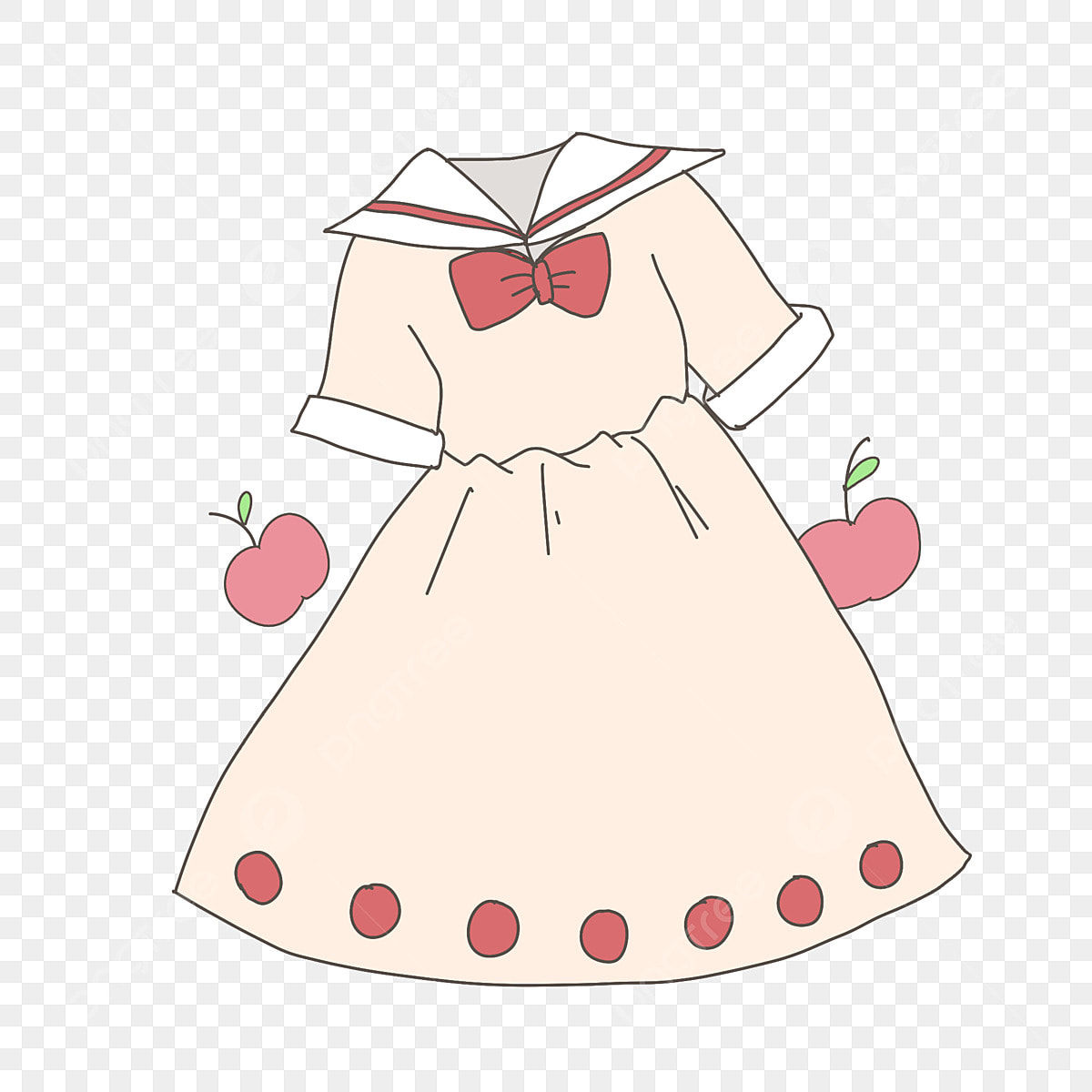 cute dress transparent background for digital art