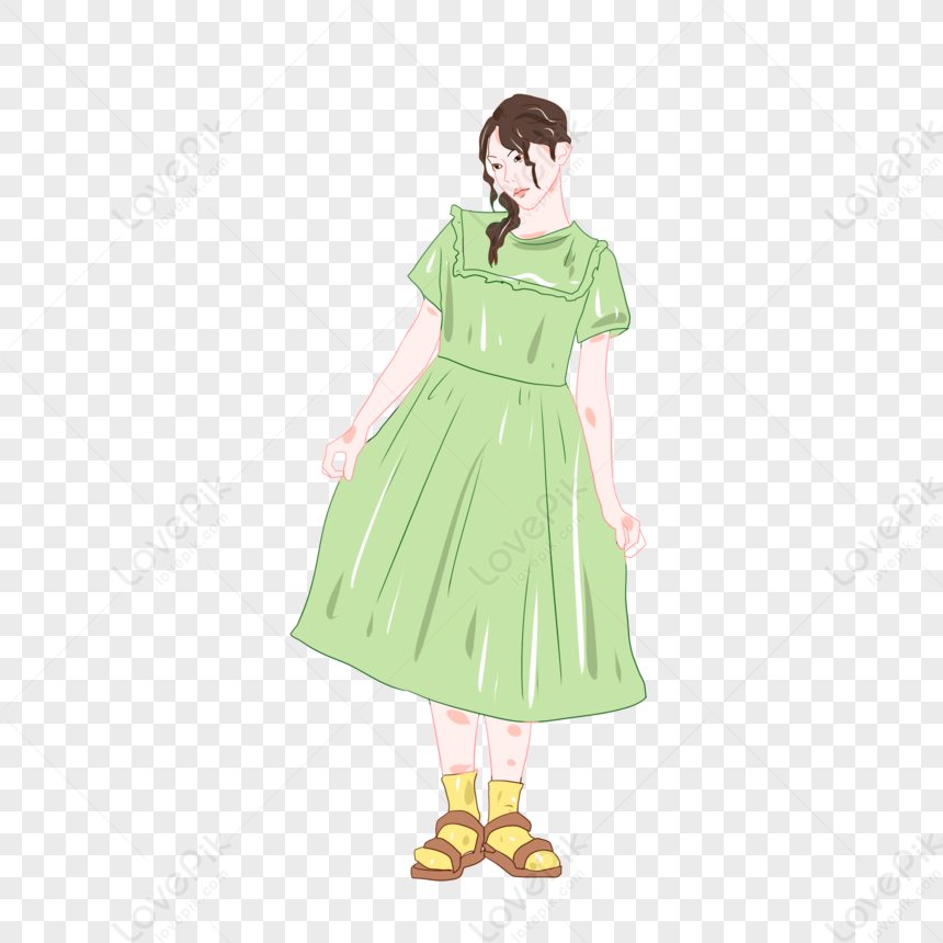 cute dress transparent background 0014