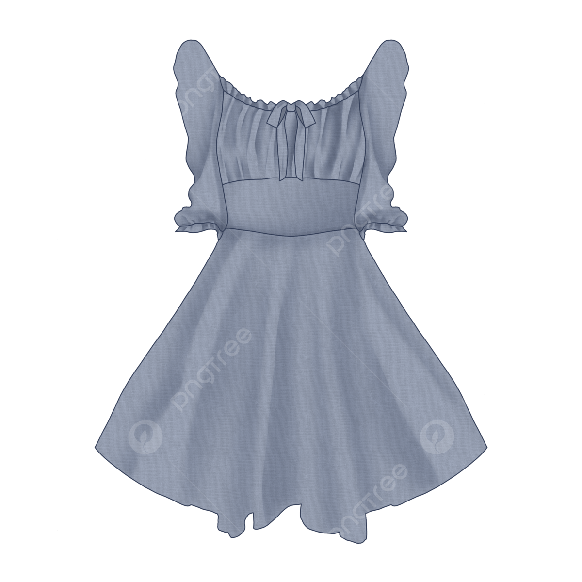 cute dress transparent background 0016