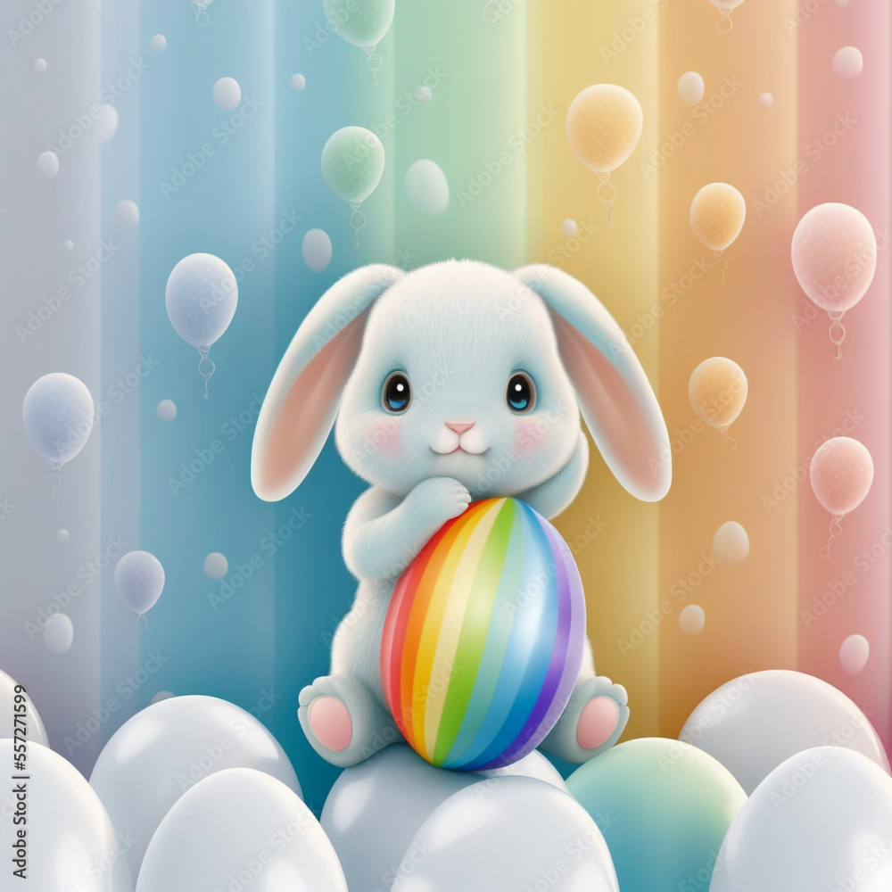 cute Easter Bunny backgrounds for kids