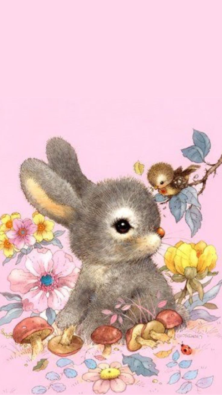 cute Easter Bunny backgrounds 0018