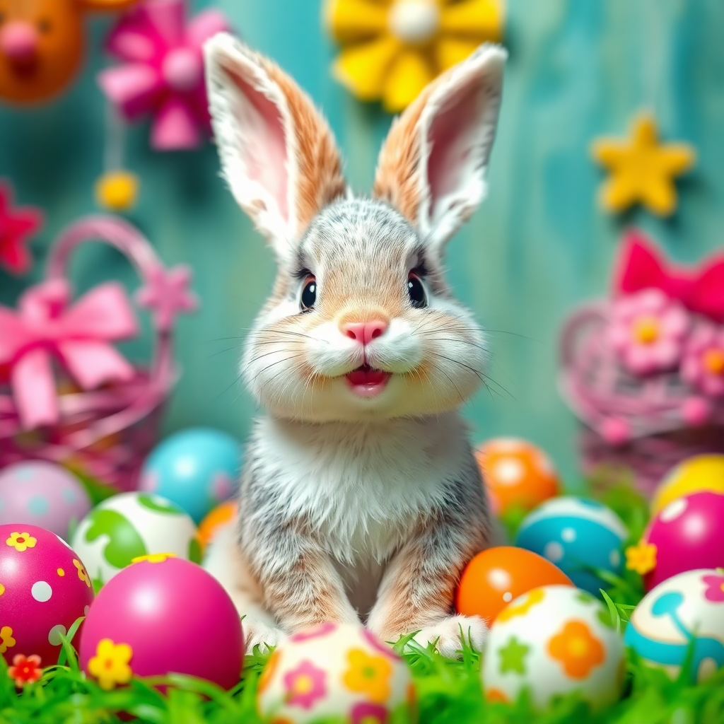 cute Easter Bunny backgrounds 0033