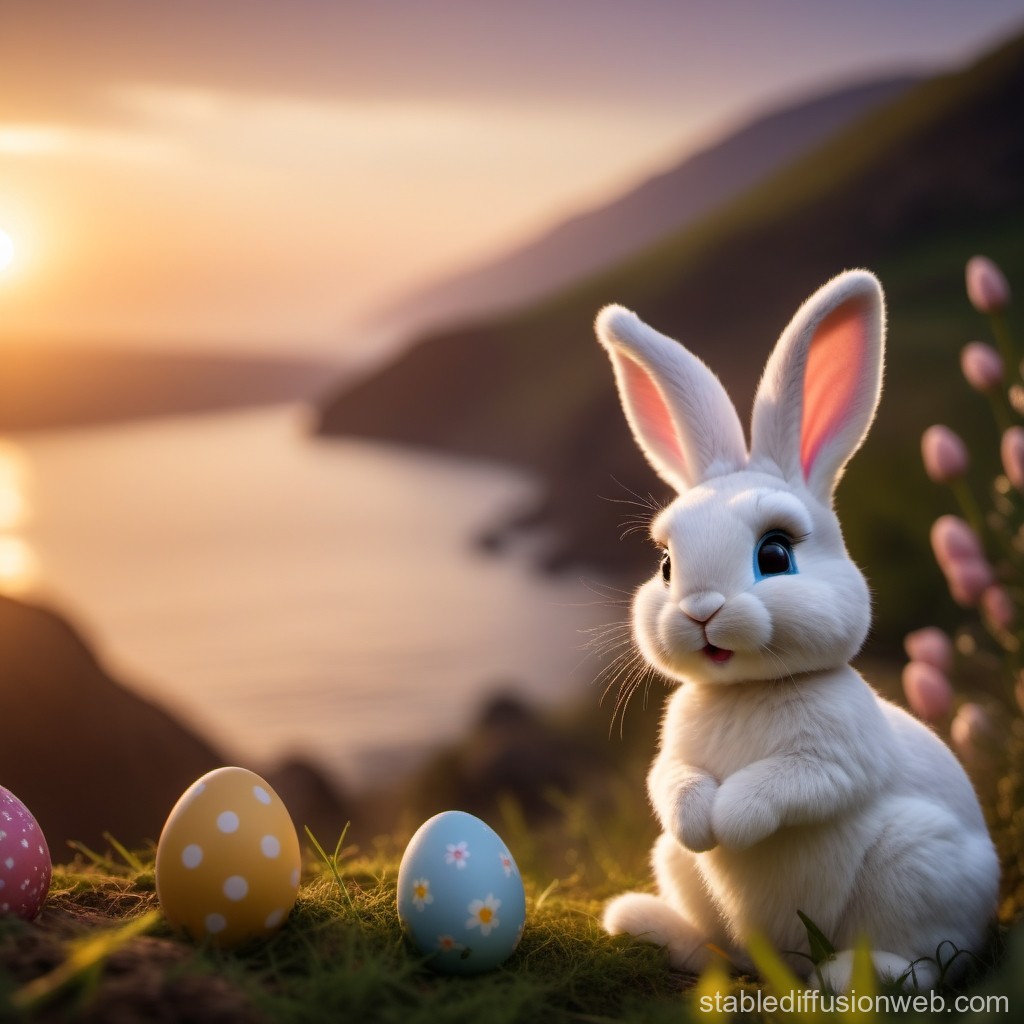 cute Easter Bunny backgrounds 0053