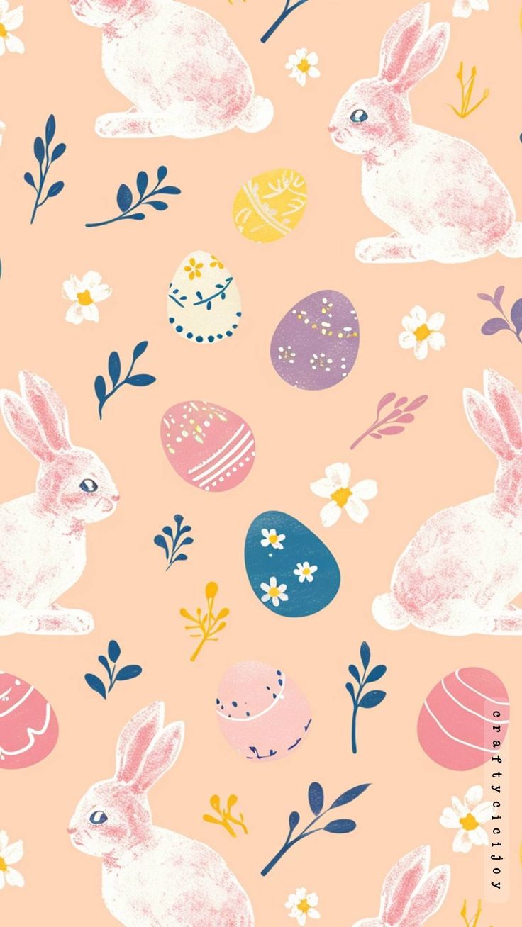 cute Easter Bunny backgrounds 0057