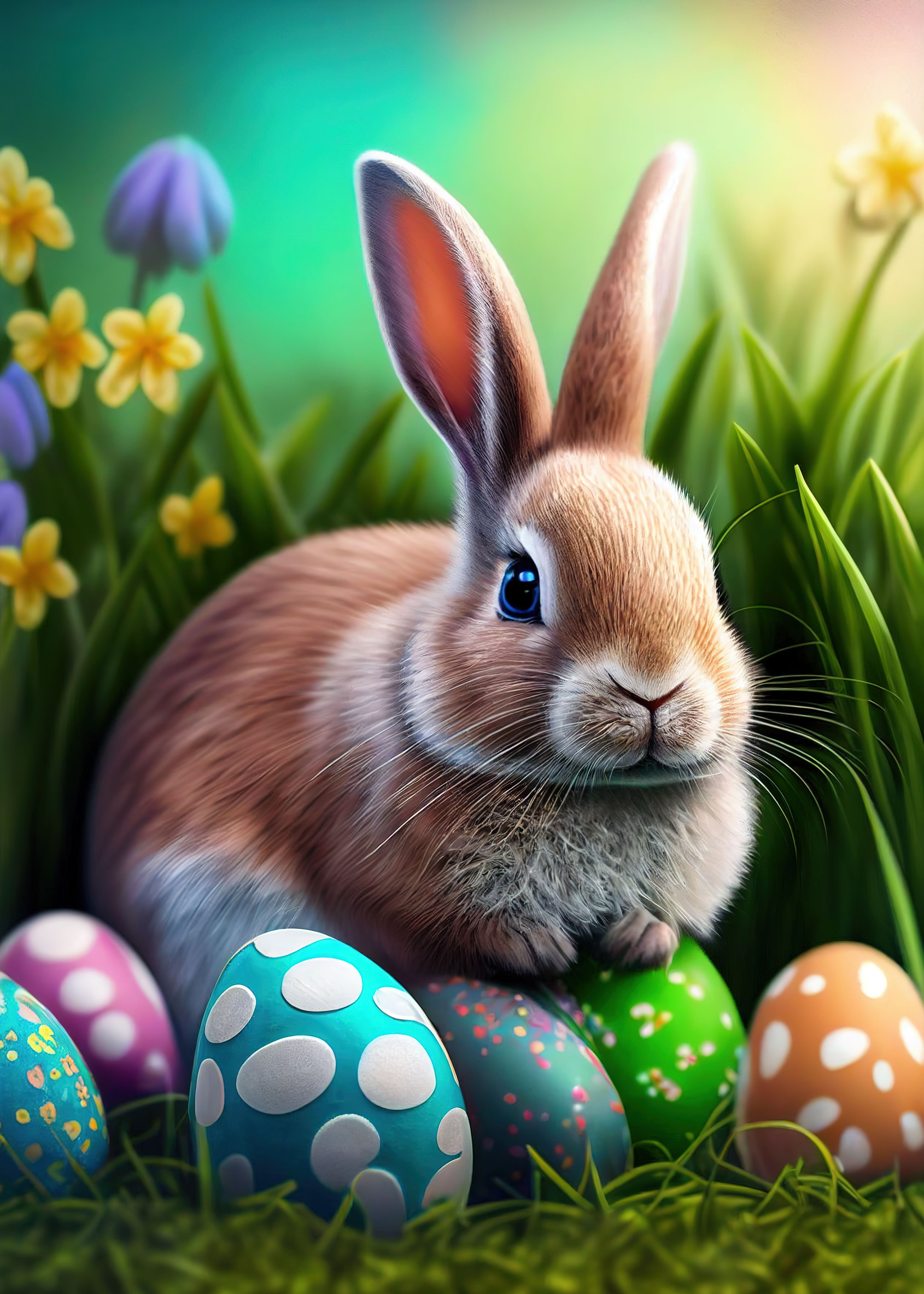 cute Easter Bunny backgrounds 0059