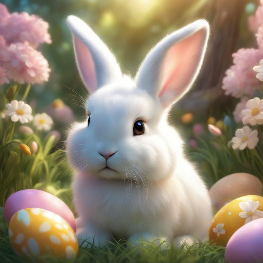 cute Easter Bunny backgrounds 0073