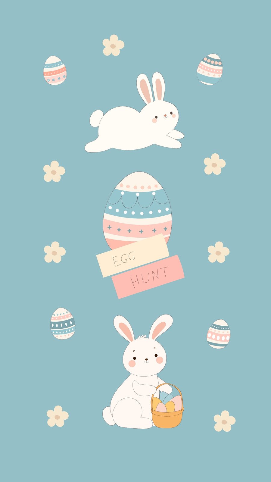 cute Easter Bunny backgrounds 0079