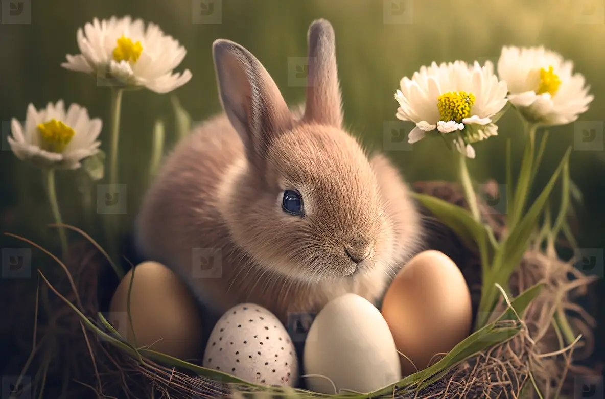 cute Easter Bunny backgrounds 0081