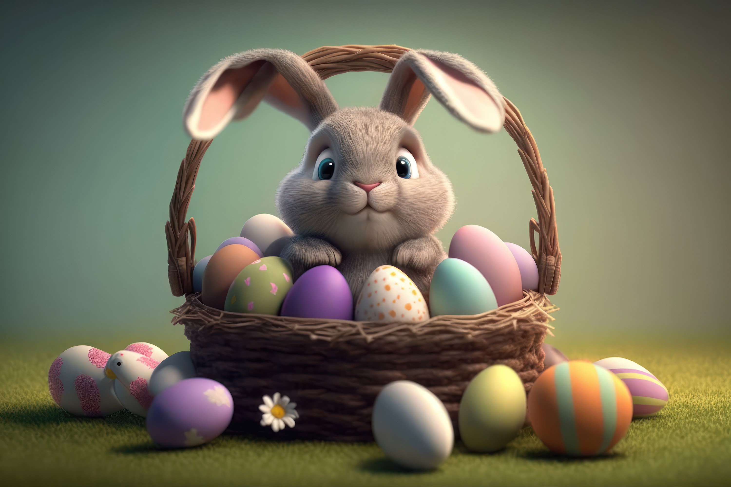 cute Easter Bunny backgrounds 0082