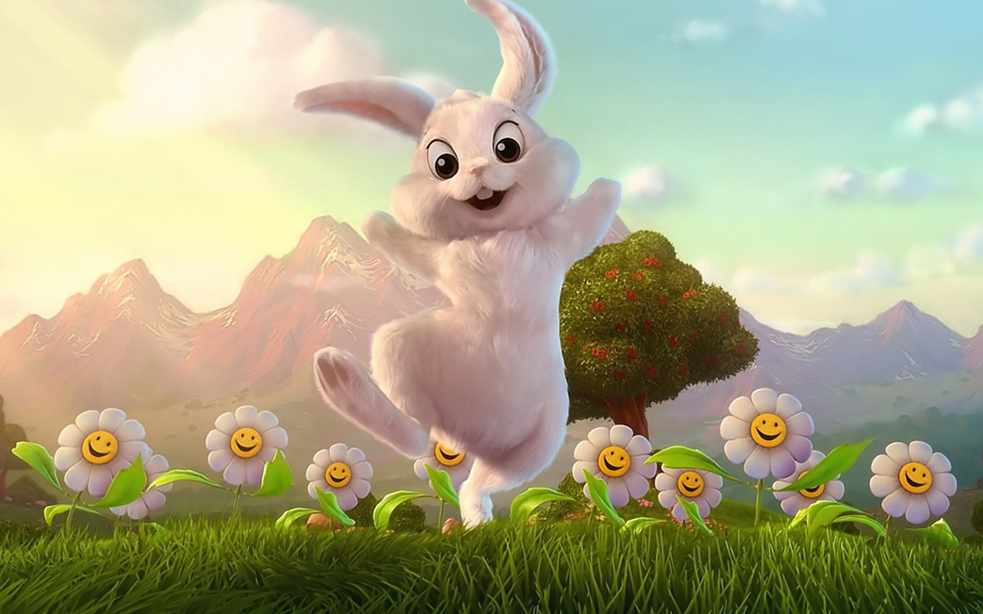 cute Easter Bunny backgrounds 0084