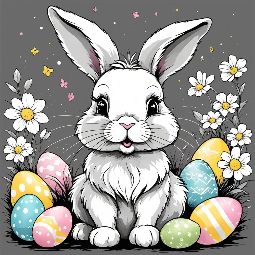 cute Easter Bunny backgrounds 0092