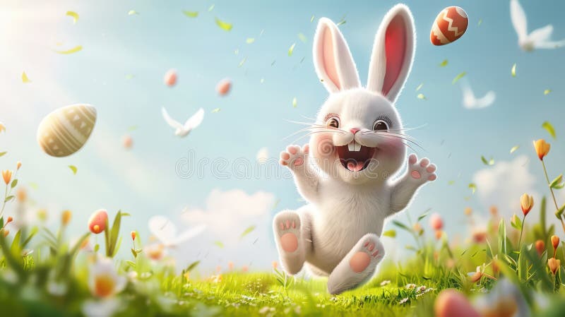 cute Easter Bunny backgrounds 0093