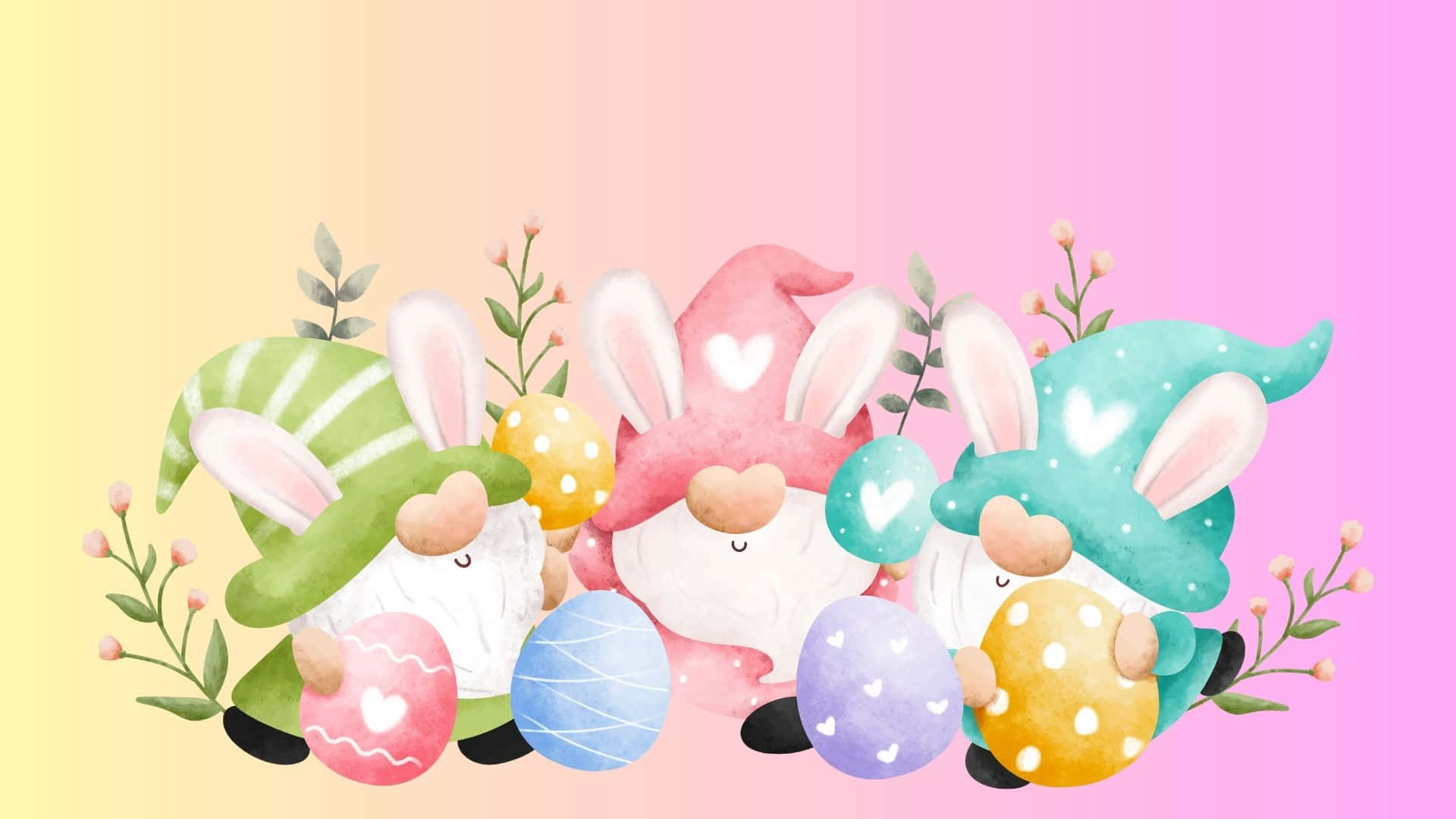 cute Easter Bunny backgrounds 0094