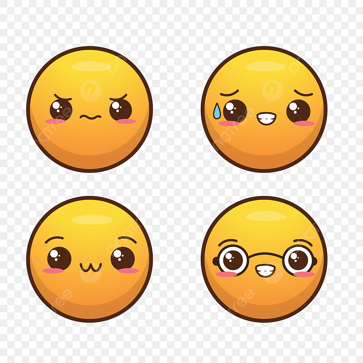 cute emoji transparent background 0060