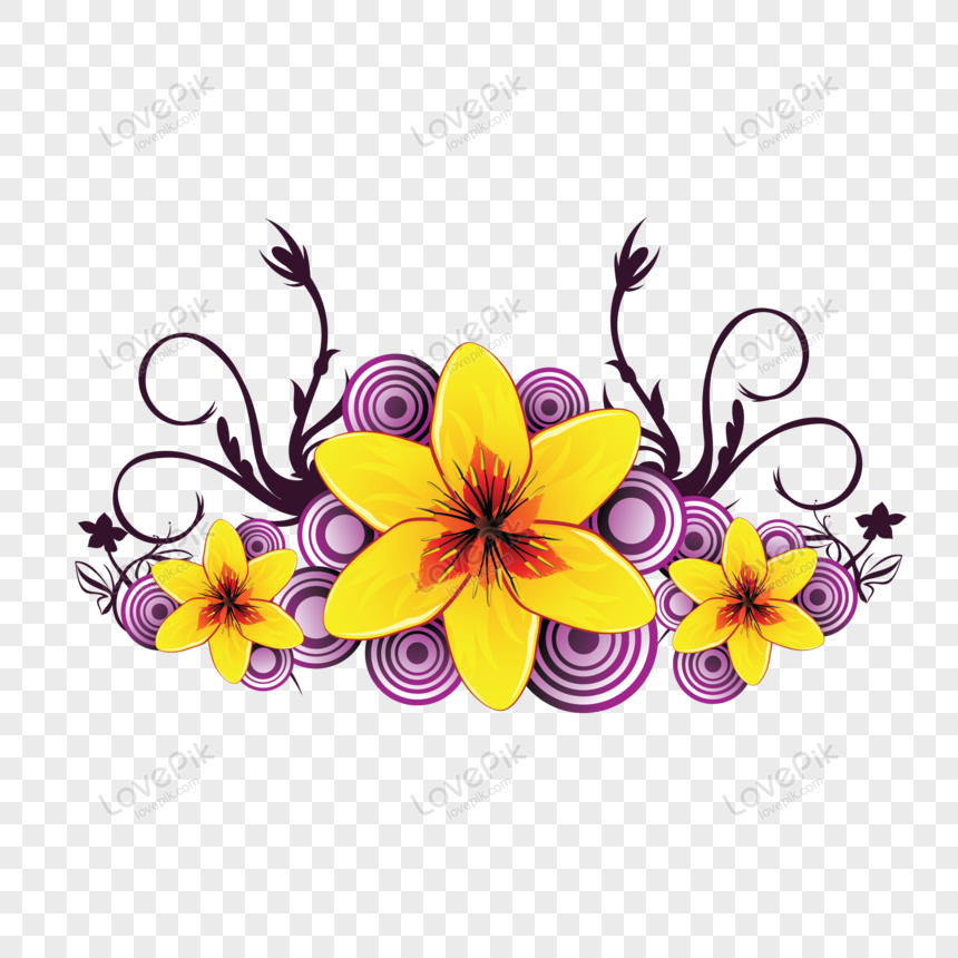 cute flowers transparent background 0025