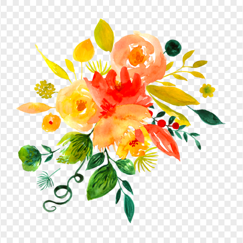 cute flowers transparent background 0081