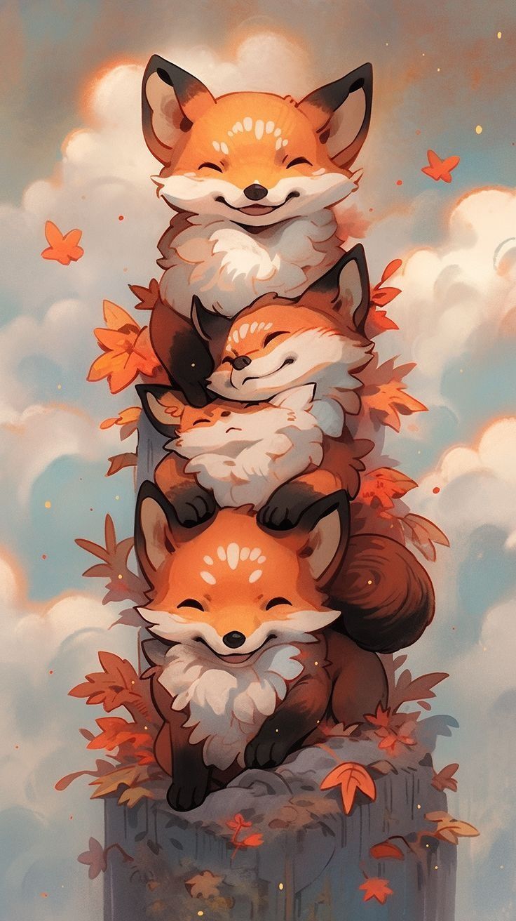 cute fox backgrounds 0029