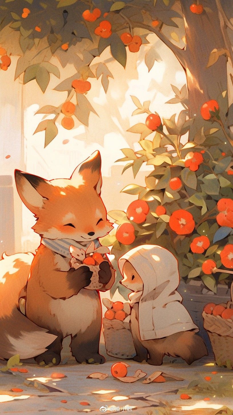 cute fox backgrounds 0067