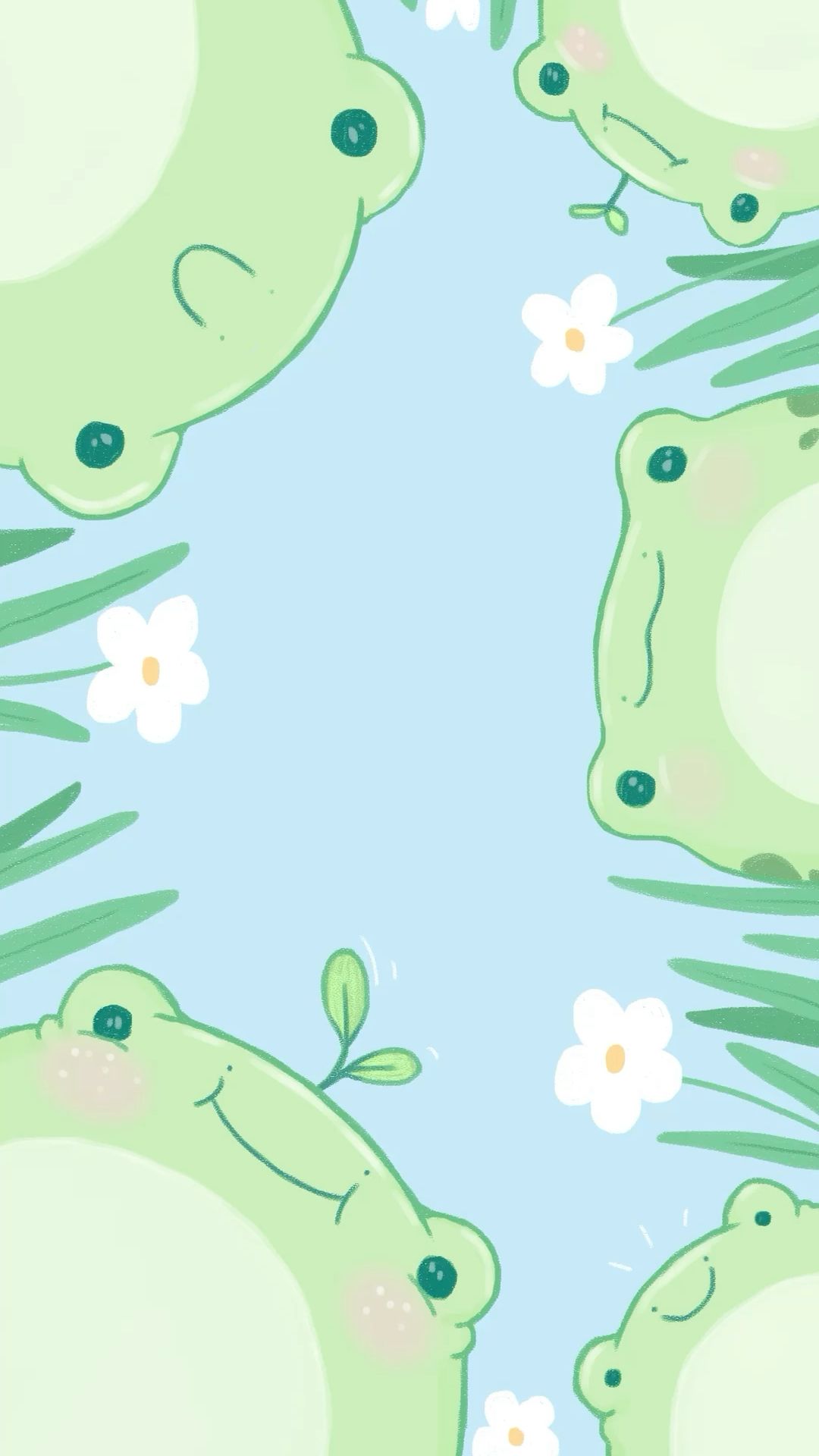 cute frog background