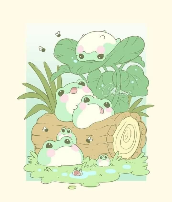 cute frog backgrounds 0022