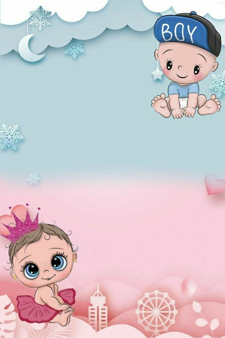 cute gender reveal background 0021