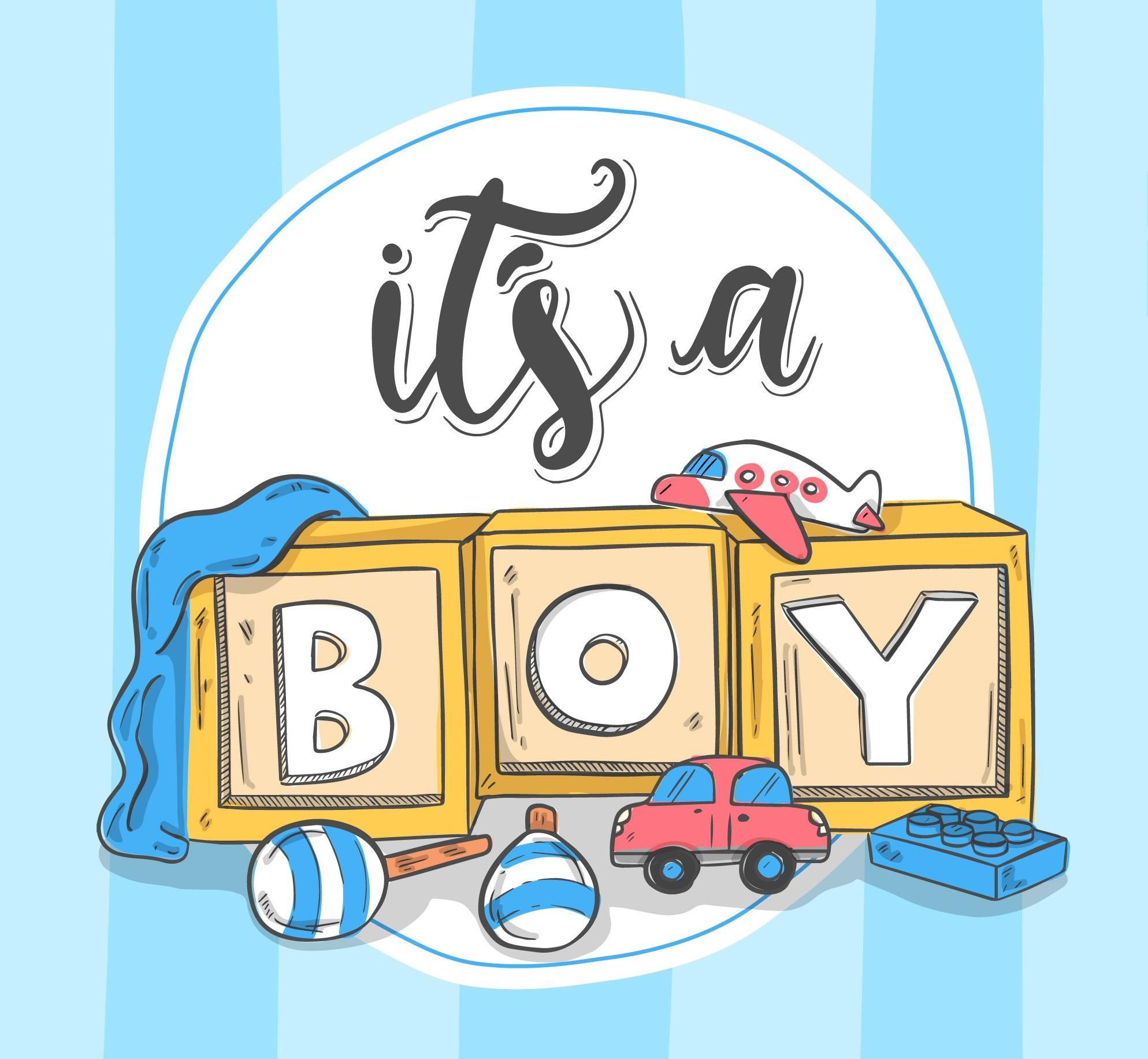 cute gender reveal background 0056