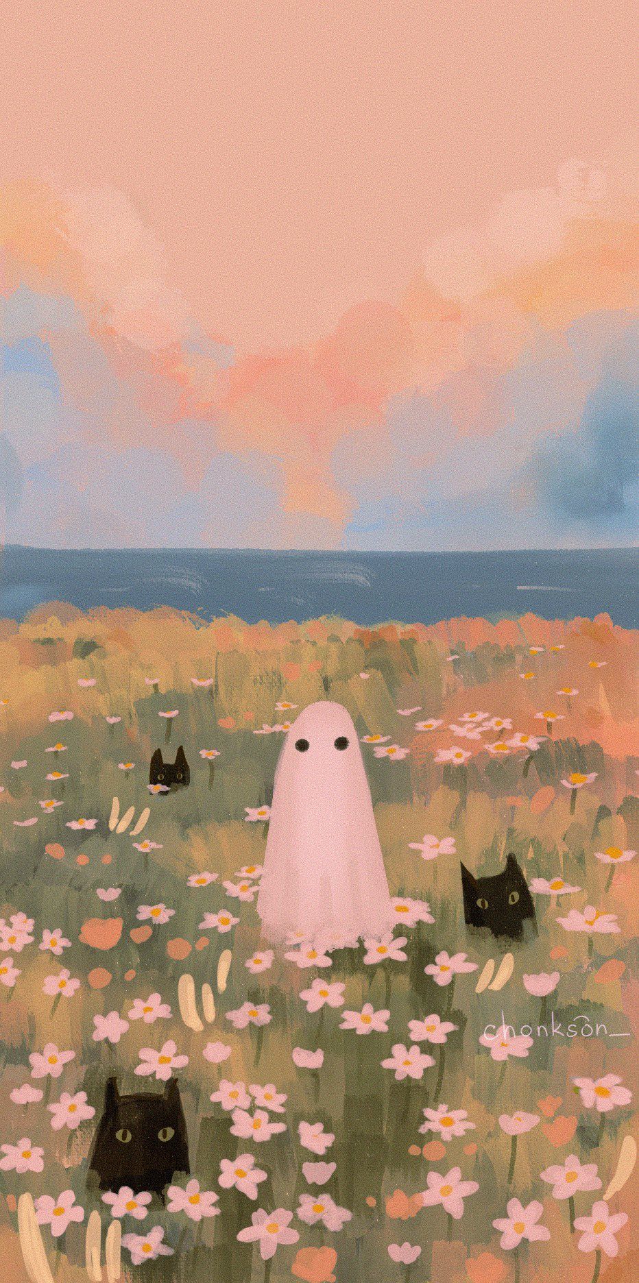 cute ghost backgrounds 0028