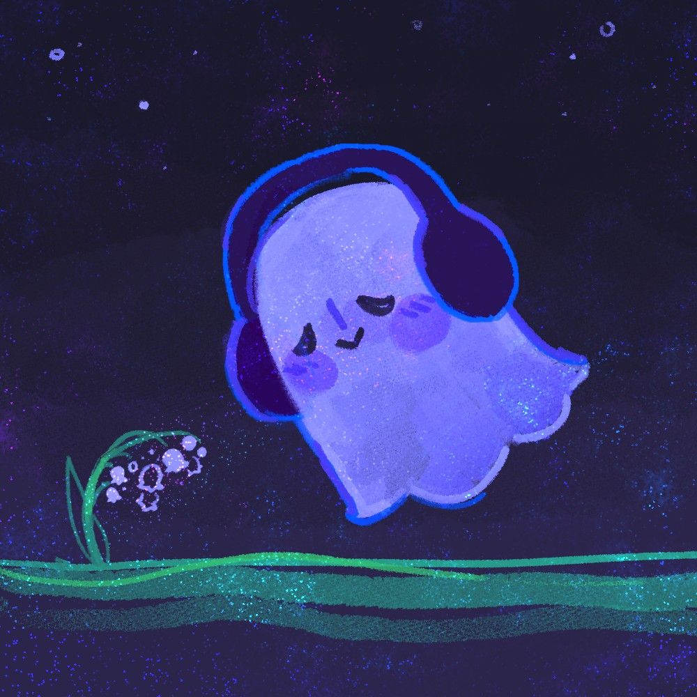 cute ghost backgrounds 0035