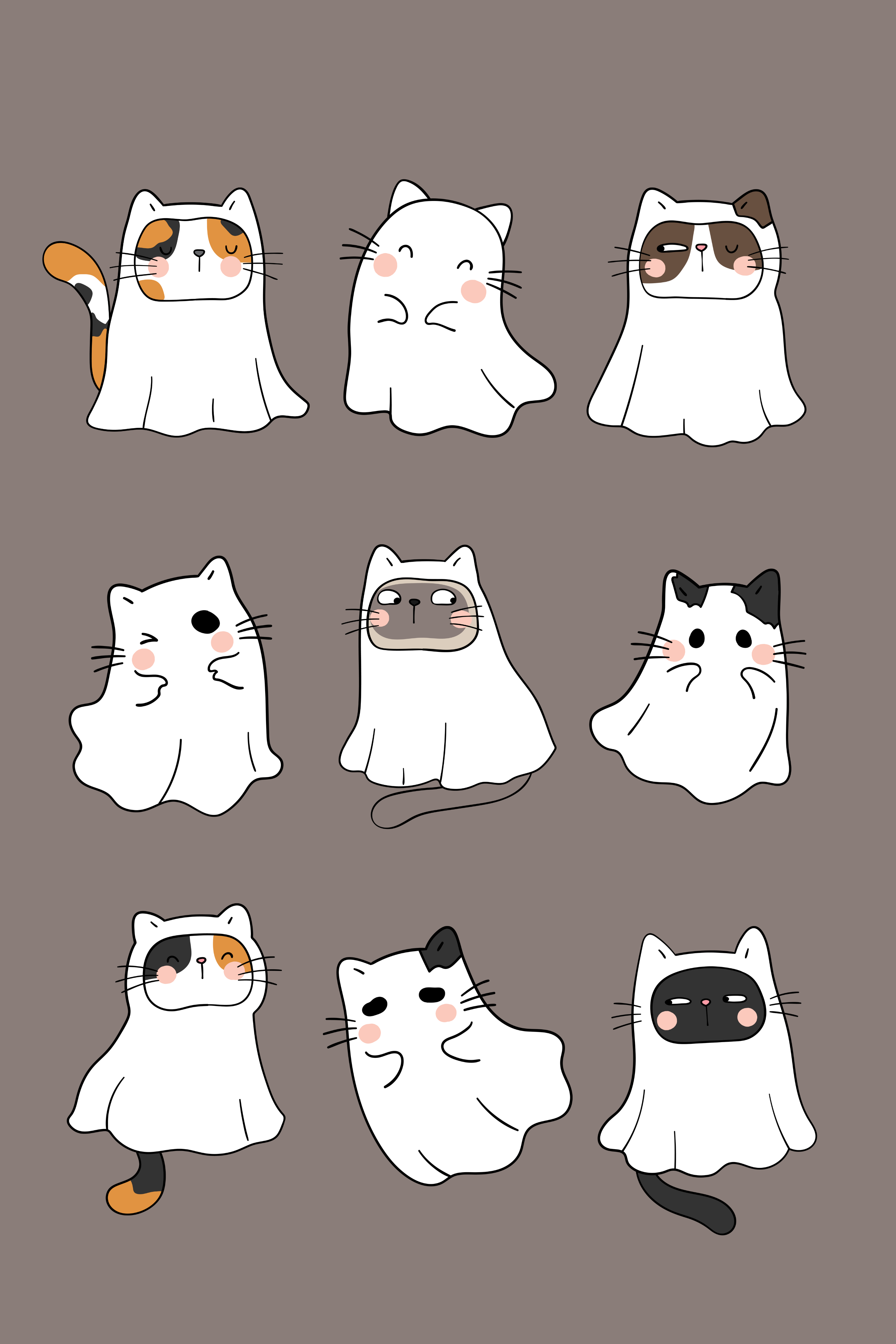 cute ghost backgrounds 0040