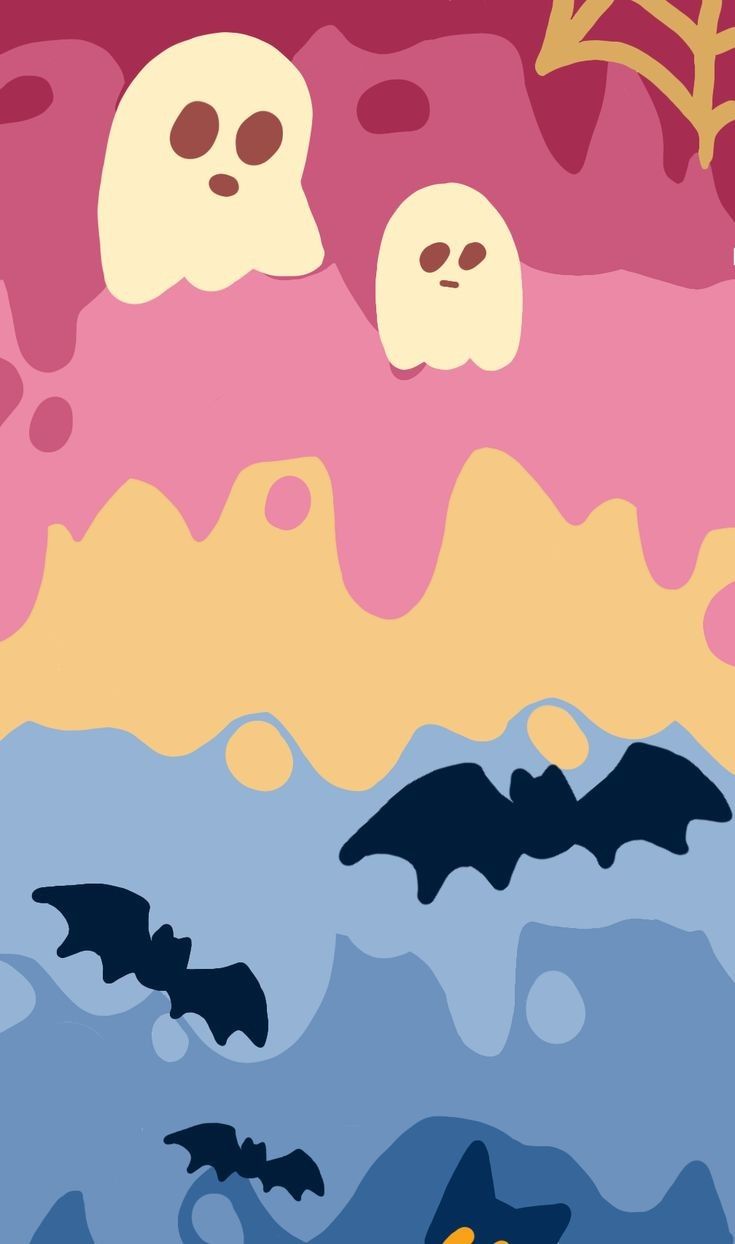 cute ghost backgrounds 0046