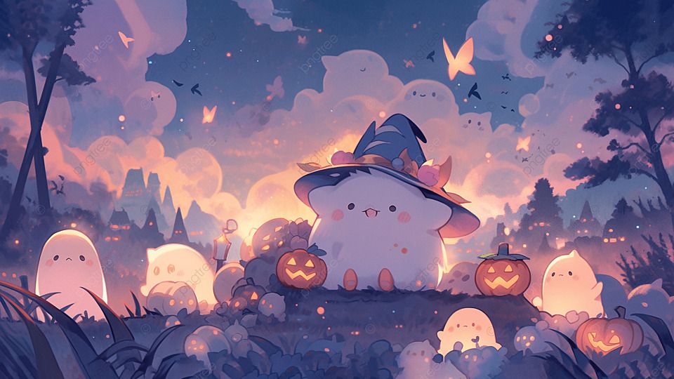 cute ghost backgrounds 0062