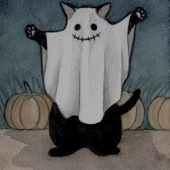 cute ghost backgrounds 0088