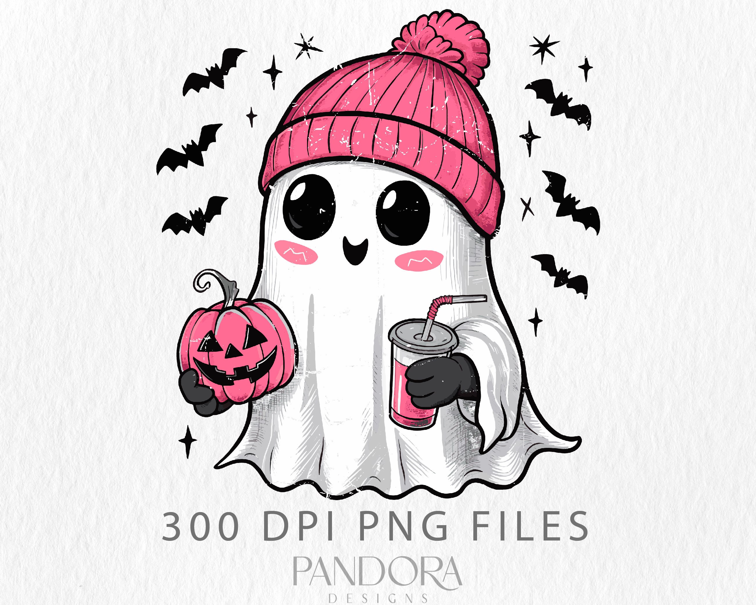 cute ghost transparent background collection