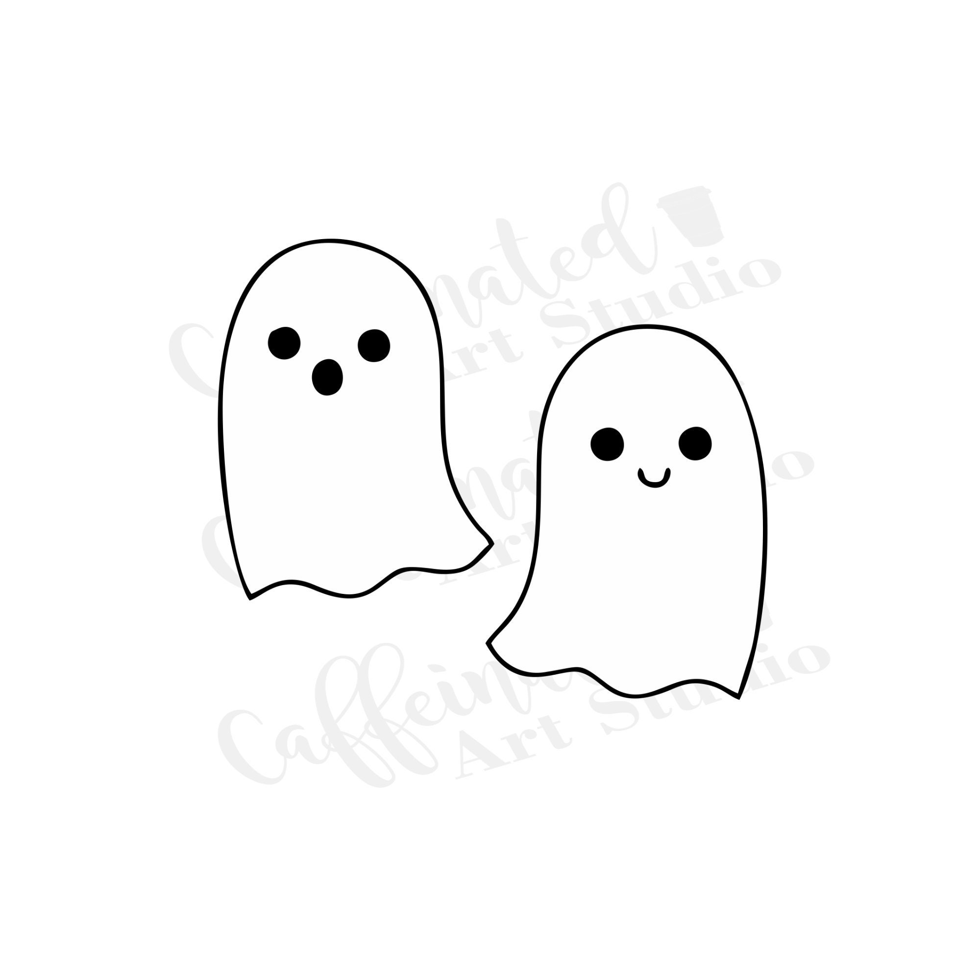 cute ghost transparent background for designs