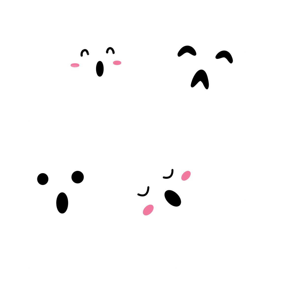 cute ghost transparent background 0018