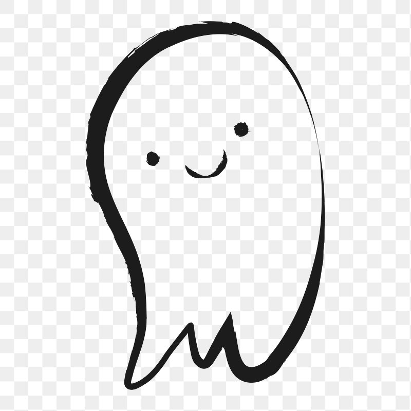 cute ghost transparent background 0027