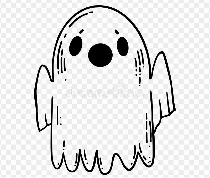 cute ghost transparent background 0039